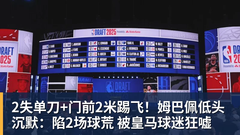 2失单刀+门前2米踢飞！姆巴佩低头沉默：陷2场球荒 被皇马球迷狂嘘